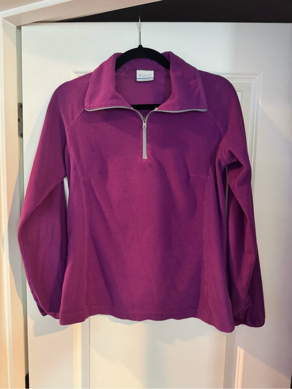 Columbia Purple Quarter-Zip Fleece Jacket